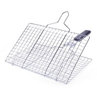 BBQ Stainless Steel Square Bbq Mesh Removable Folding Grill Mesh