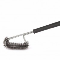 Findking 18" 3 Heads BBQ Grill Cleaning Brush Long Handle Grill Brush