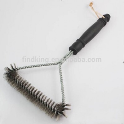 12" BBQ Cleaning Brush with Plastic Handle